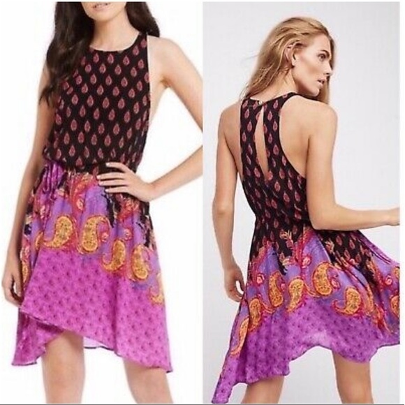 Free People Dresses & Skirts - Free People intimately Rendezvous Girl slip dress black purple size xs